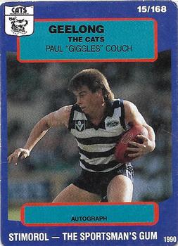 1990 AFL Scanlens Stimorol #15 Paul Couch Front